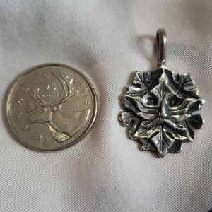 Pewter Green man pendant